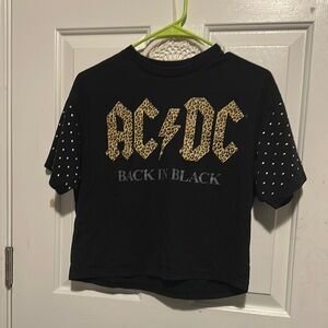 AC/DC Kids Black Graphic T-Shirt